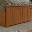Nantucket Full Platform Bed w/Matching Footboard & Full Trundle in Light Toffee