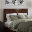 Nantucket Queen Platform Bed with Matching Footboard and TXL Trundle in Walnut