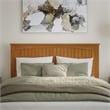 Nantucket Queen Platform Bed w/Matching Footboard & TXL Trundle in Light Toffee