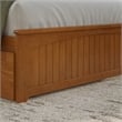 Nantucket Queen Platform Bed w/Matching Footboard & TXL Trundle in Light Toffee