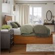 Nantucket Queen Platform Bed w/Matching Footboard & TXL Trundle in Light Toffee