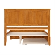 Nantucket Queen Platform Bed w/Matching Footboard & TXL Trundle in Light Toffee