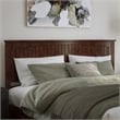 Nantucket King Wood Platform Bed with Footboard and Twin XL Trundle in Walnut