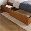 AFI Twin/Full Urban Solid Hardwood Bed Drawers in Light Toffee