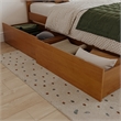 AFI Twin/Full Urban Solid Hardwood Bed Drawers in Light Toffee