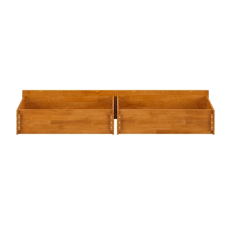 AFI Twin/Full Urban Solid Hardwood Bed Drawers in Light Toffee