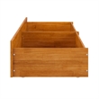 Queen/King/Twin XL Urban Solid Wood Bed Drawers in Light Toffee