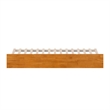Twin XL Sized Urban Solid Hardwood Trundle Bed in Light Toffee