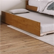 Twin XL Sized Urban Solid Hardwood Trundle Bed in Light Toffee