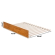 AFI Full Size Urban Solid Hardwood Trundle Bed in Light Toffee