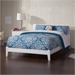 Orlando Queen Solid Wood Foundation Bed in White