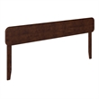 AFI Florence King Sized Solid Hardwood Headboard in Walnut Brown