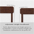 AFI Florence King Sized Solid Hardwood Headboard in Walnut Brown