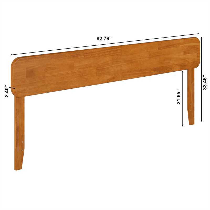 AFI Florence King Sized Solid Hardwood Headboard in Light Toffee
