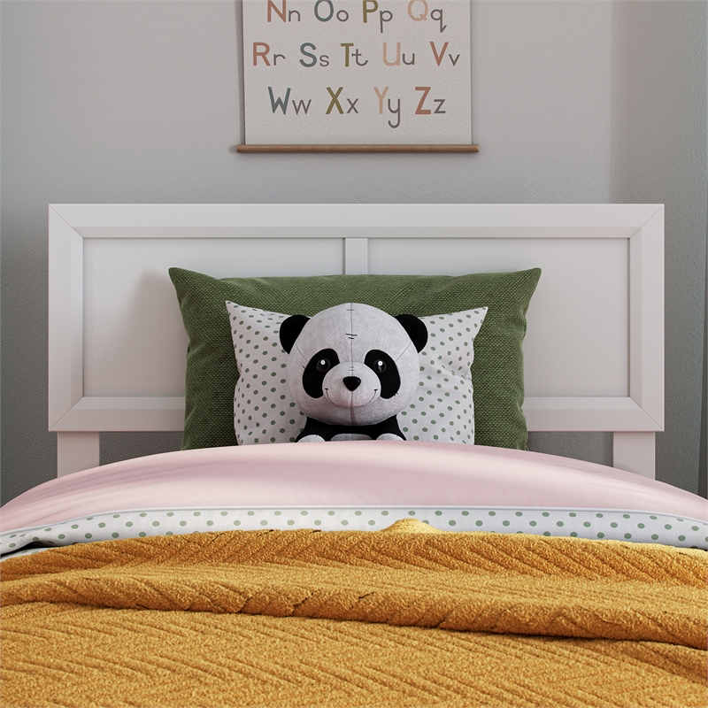 Sophia Twin Solid Wood Headboard in White