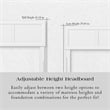 Sophia Twin Solid Wood Headboard in White