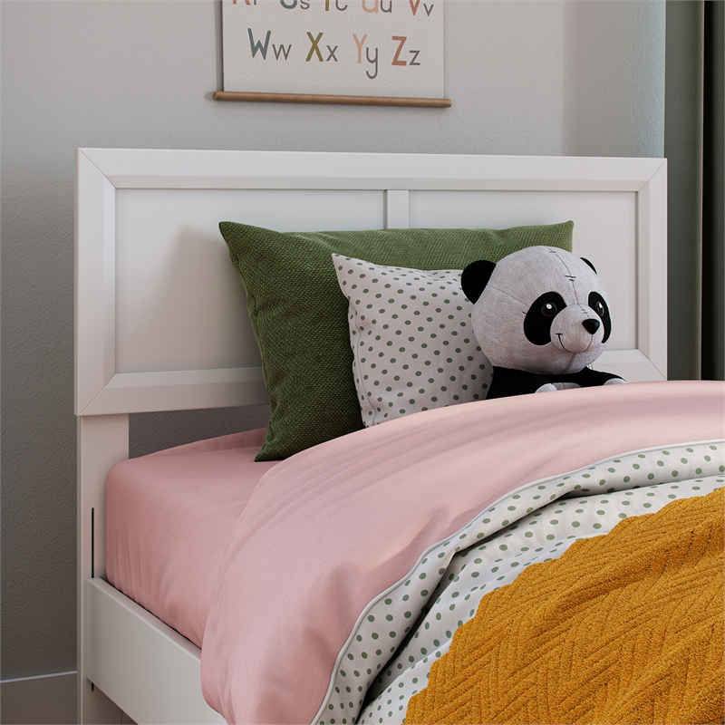 Sophia Twin Solid Wood Headboard in White