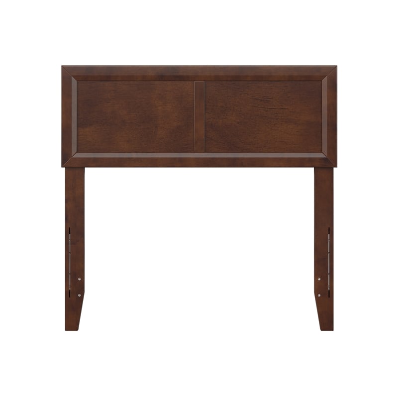 AFI Sophia Twin Sized Solid Hardwood Headboard in Walnut Brown
