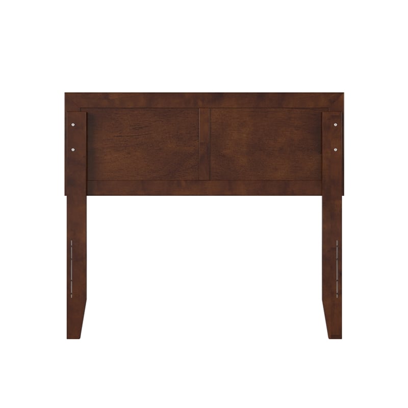 AFI Sophia Twin Sized Solid Hardwood Headboard in Walnut Brown