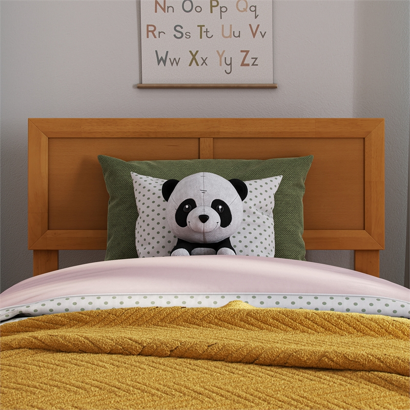 AFI Sophia Twin Sized Solid Hardwood Headboard in Light Toffee
