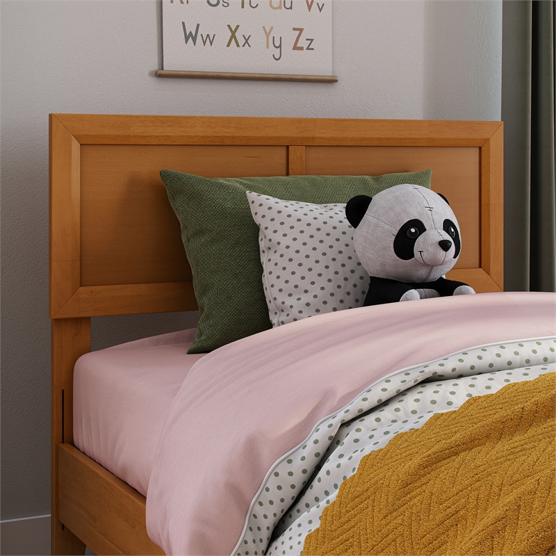 AFI Sophia Twin Sized Solid Hardwood Headboard in Light Toffee