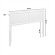Sophia Full Solid Wood Headboard in White