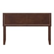AFI Sophia Full Sized Solid Hardwood Headboard in Walnut Brown