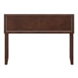 AFI Sophia Full Sized Solid Hardwood Headboard in Walnut Brown
