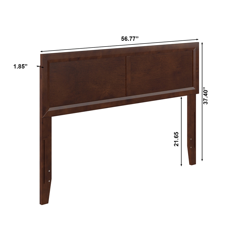 AFI Sophia Full Sized Solid Hardwood Headboard in Walnut Brown