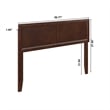 AFI Sophia Full Sized Solid Hardwood Headboard in Walnut Brown