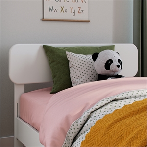 AFI Florence Twin Solid Wood Headboard in White