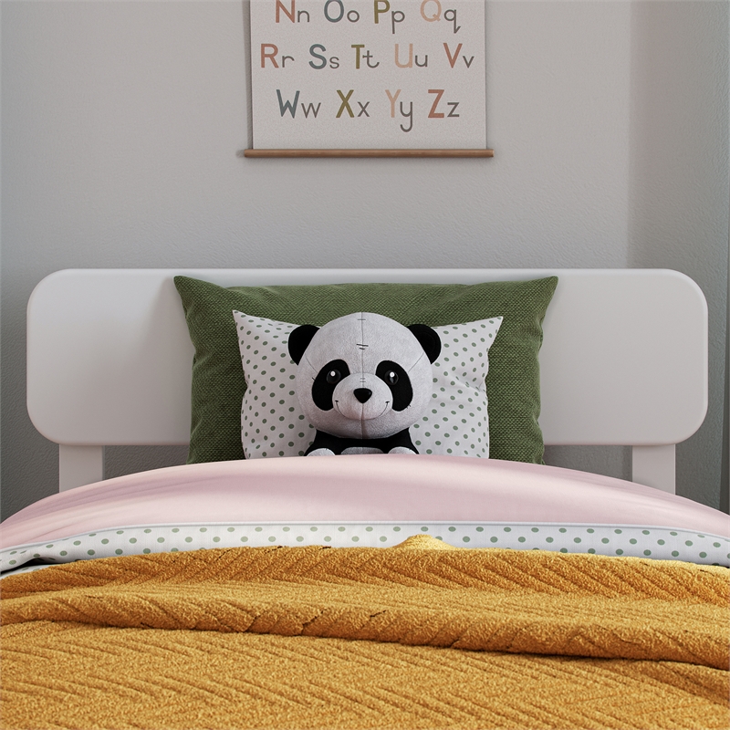 AFI Florence Twin Solid Wood Headboard in White