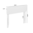 AFI Florence Twin Solid Wood Headboard in White