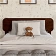 AFI Florence Twin Sized Solid Hardwood Headboard in Walnut Brown