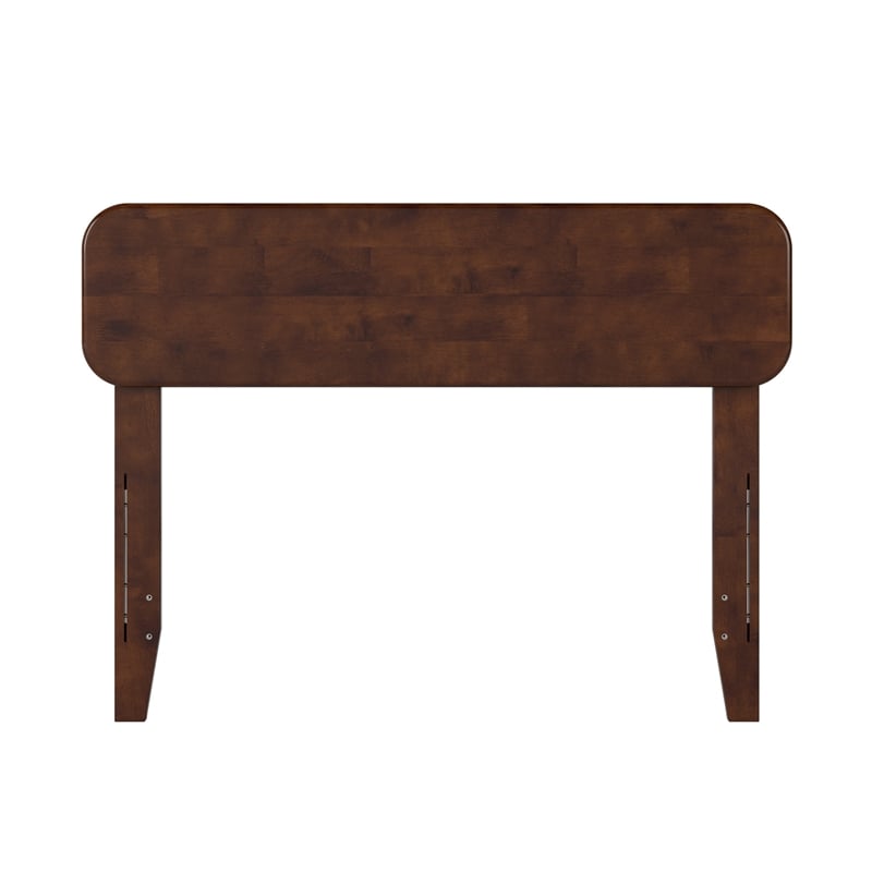 AFI Florence Twin Sized Solid Hardwood Headboard in Walnut Brown