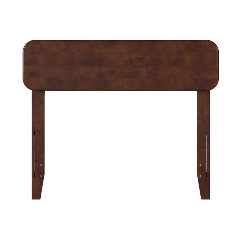 AFI Florence Twin Sized Solid Hardwood Headboard in Walnut Brown