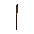 AFI Florence Twin Sized Solid Hardwood Headboard in Walnut Brown
