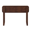 AFI Florence Twin Sized Solid Hardwood Headboard in Walnut Brown