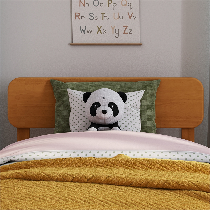 AFI Florence Twin Sized Solid Hardwood Headboard in Light Toffee