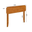 AFI Florence Twin Sized Solid Hardwood Headboard in Light Toffee
