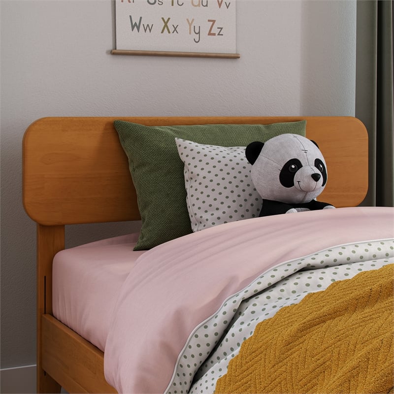 AFI Florence Twin Sized Solid Hardwood Headboard in Light Toffee