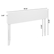 Florence Full Solid Wood Headboard in White