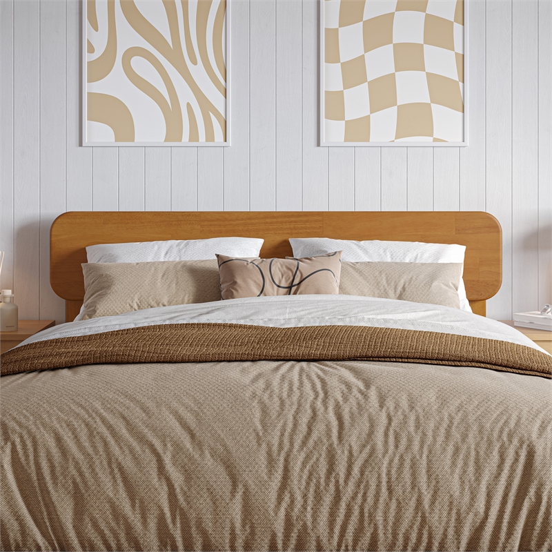 AFI Florence Full Sized Solid Hardwood Headboard in Light Toffee