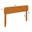 AFI Florence Full Sized Solid Hardwood Headboard in Light Toffee