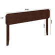 Florence Queen Solid Wood Headboard in Walnut