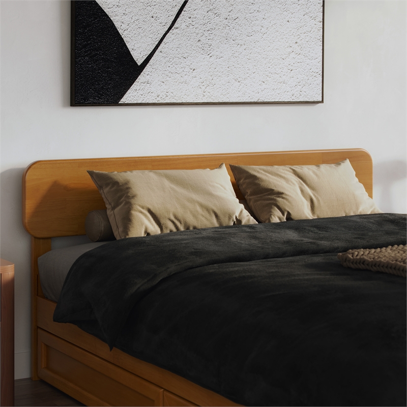 AFI Florence Queen Sized Solid Hardwood Headboard in Light Toffee