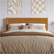 AFI Sophia Full Sized Solid Hardwood Headboard in Light Toffee