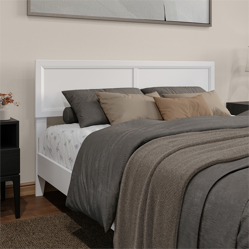 Sophia Queen Solid Wood Headboard in White