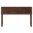 AFI Sophia Queen Sized Solid Hardwood Headboard in Walnut Brown