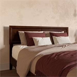 AFI Sophia Queen Sized Solid Hardwood Headboard in Walnut Brown